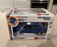 Alfa Romeo Giulietta Scale 1/24 Rare by Burago