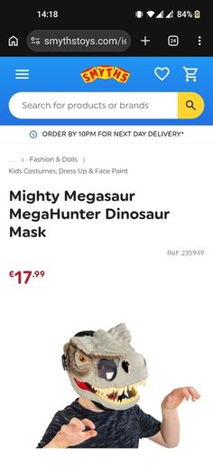 Dinosaur mask