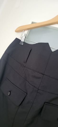 S'NOB San Noblesse Black Double Back pockets skirt with side pockets Sz L ( Fit 12-14 UK) Bnwot- Rrp 89 (New)