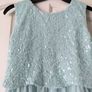 Beautiful Monsoon mint green sequin dress age 11 Image 3