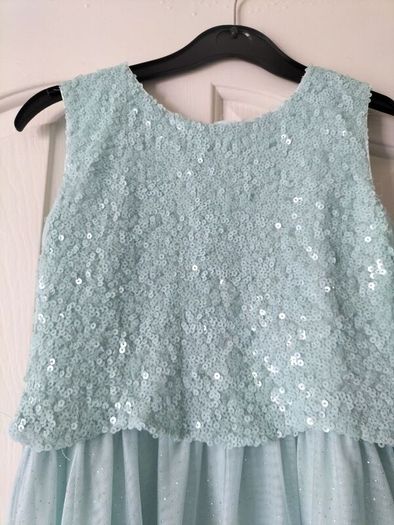 Beautiful Monsoon mint green sequin dress age 11