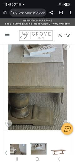 Mulholland Dark Oak Coffee Table Barely Used