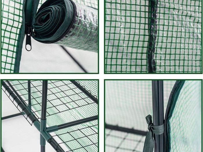 NEW SALE | NEW Greenhouse Grow House with 8 Shelves 143 x 216 x 195 cm