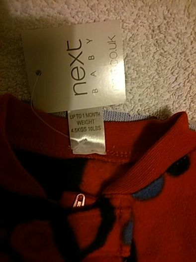 BNWT NEXT fleece All in One