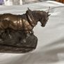 Genesis Bronze Plough & Horse Statue Image 2