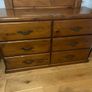 Mahogany mirror unit and two bedside lockers Image 3