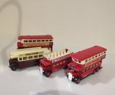 Job Lot of 4 Vintage Lledo Days Gone Diecast Buses - Made in England