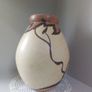 Art Deco Chameleon Hand Painted Vase Image 2