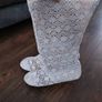 Cream crochet boots-uk7 Image 5