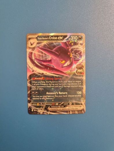 Team Rocket's Crobat Ex (122/182) Pokemon Card from Destined Rivals