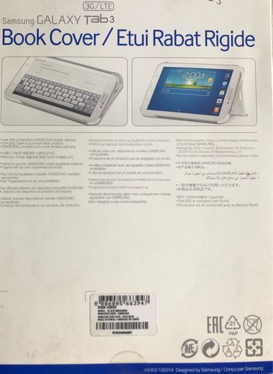 samsung galaxy tab 3 cover book 7 " brand new