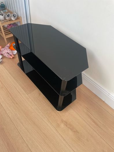 glass tv stand