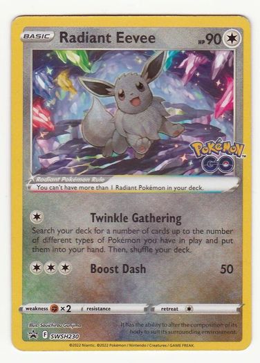 Set of rare Pokemon cards