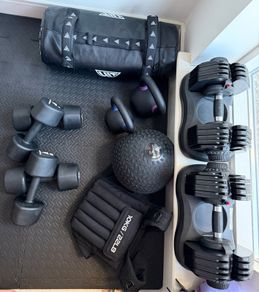 home gym weights equipment bundle