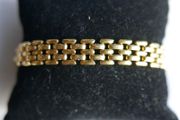 18Ct Gold Plated Bracelet Bangle L-8"  11,6g