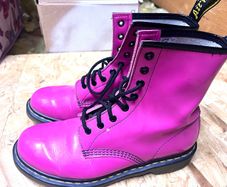 Pink Dr Marten boots