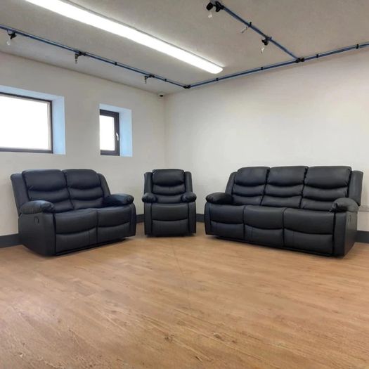 Sale Offer! 3+2+1 Roma Manual Leather Recliner Sofa Set
