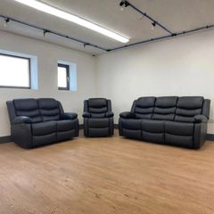 Sale Offer! 3+2+1 Roma Manual Leather Recliner Sofa Set