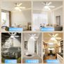 Brand New DBFAIRY 52CM Ceiling Fan with Lighting and Remote Control, Image 5