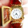 Vintage womens amber cocktail watch. Russian Watch Ladies CHAIKA Image 9