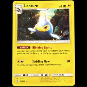 Lanturn 72/236 Non Holo Rare Sun and Moon Cosmic Eclipse Pokemon Card