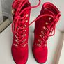Guess Red Suede Boots Image 3