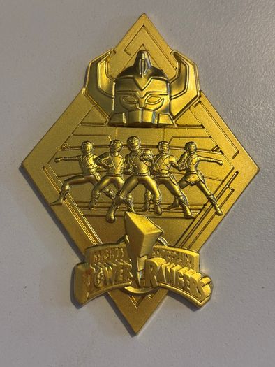 Power Rangers Medallion 24 karats gold plate