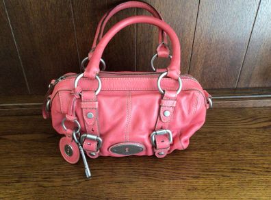 Pink Leather Fossil Handbag