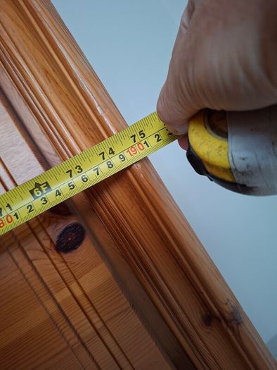 Two large pine wardrobes