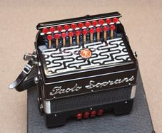 Paolo Soprani Saltarella T/2 Diatonic Button Accordion Top Condition