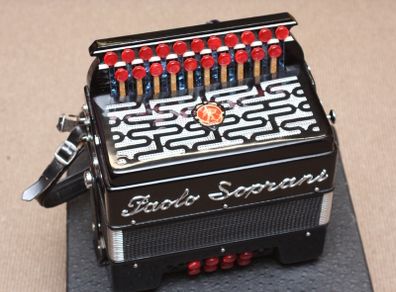 Paolo Soprani Saltarella T/2 Diatonic Button Accordion Top Condition