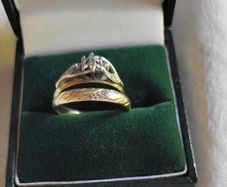 Engagement and wedding rings