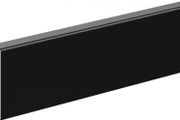 Pvc Skirting Board Black 80x15mm L= 2.20m Matt Laminated - New