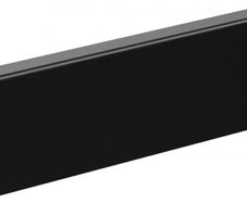 Pvc Skirting Board Black 80x15mm L= 2.20m Matt Laminated - New