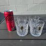 Vintage Set Of 4 Waterford Crystal Large Whiskey Glasses Image 2