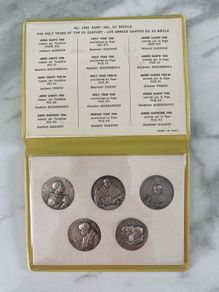 1900 - 1954 Holy Years Of The Xx Century Pope Coin Set
