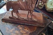 Beautiful Old Brass Horse Letter Holder, Postage Available or Collection