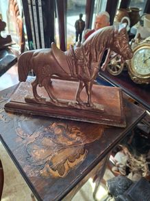 Beautiful Old Brass Horse Letter Holder, Postage Available or Collection