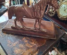 Beautiful Old Brass Horse Letter Holder, Postage Available or Collection