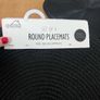 Black round easy clean placemats Image 3