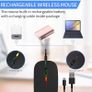 Wireless Bluetooth Rechargeable Mouse With Mouse Pad, Rechargeable, LED, Silent, Ultra-thin Design (Bluetooth 5.2 and 2.4GHz USB Receiver) | Portable Computer Mouse for Laptops, iPads, MacBooks and Apple Devices Image 6