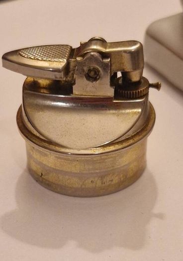 Vintage 1940s Mid-Century Floral Porcelain Table Lighter - Excellent Condition