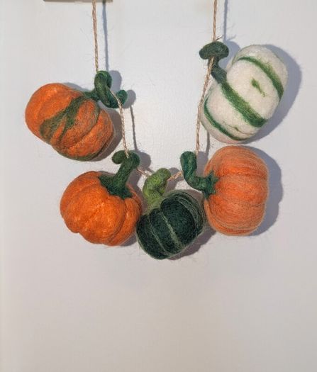 Handmade Woollen Mini Pumpkins