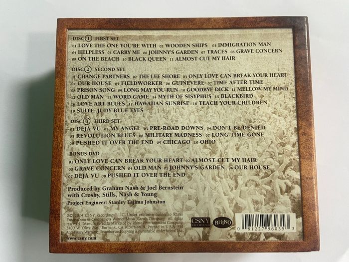 Crosby Stills Nash & Young CSNY 1974 - 3 CD & DVD Boxset