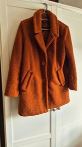 Rust Orange Teddy Coat