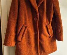 Rust Orange Teddy Coat
