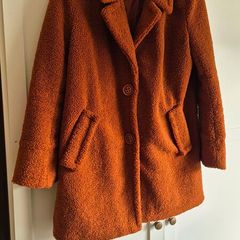 Rust Orange Teddy Coat