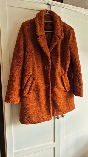 Rust Orange Teddy Coat