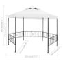 Garden Gazebo 323x275x265 cm White 180 g/sqm Image 8