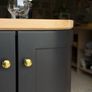 Modern Handmade HalfMoon Drinks Cabinet Image 3
